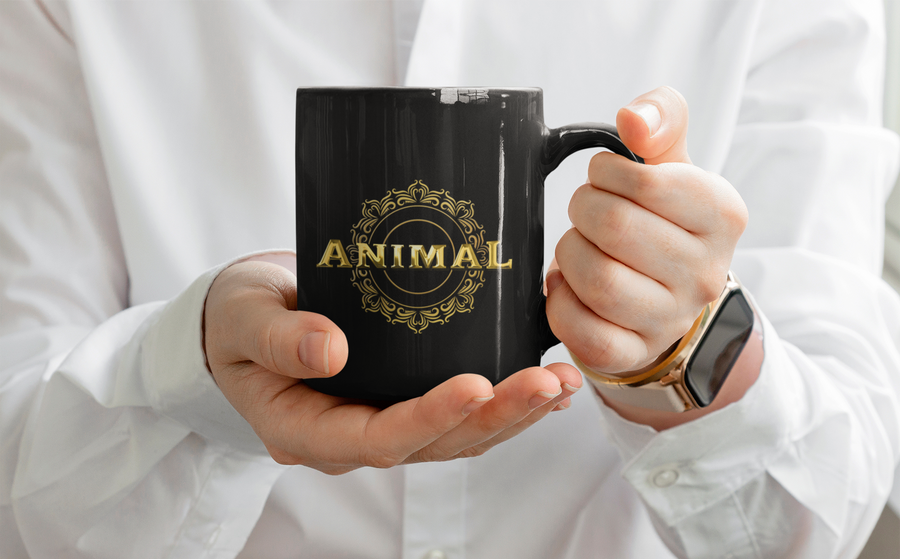 Official Animal Black Ceramic Coffee Mug – Bollywoo