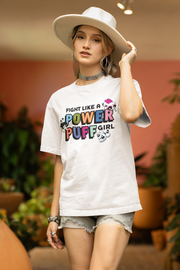 Official Fight Like A Powerpuff Girls Oversized T-Shirt