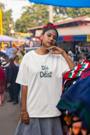 Dola Re (Men Reprise) Dil se Desi Oversize T-shirt