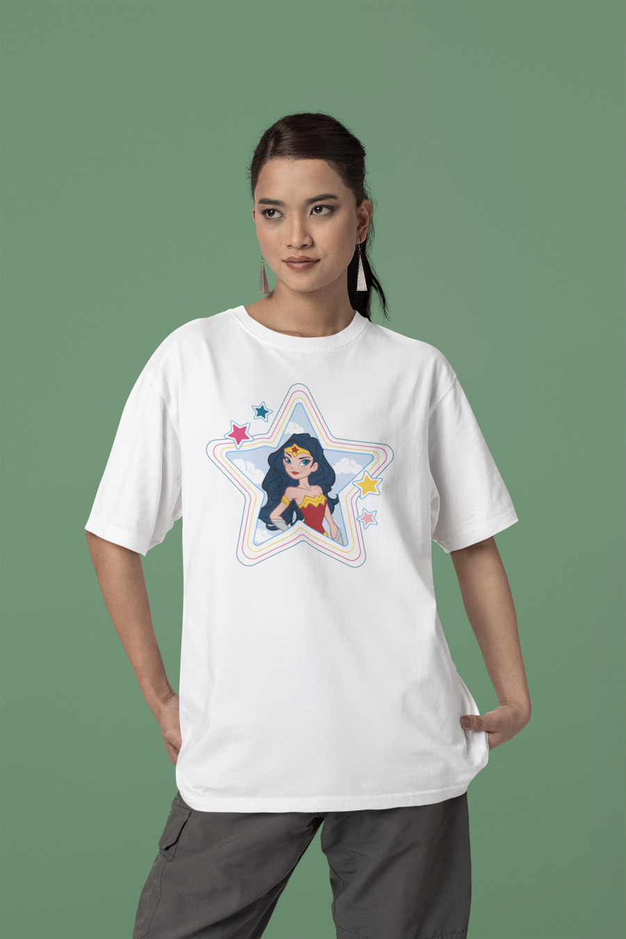 Official Wonder Woman Star Oversize T-shirt
