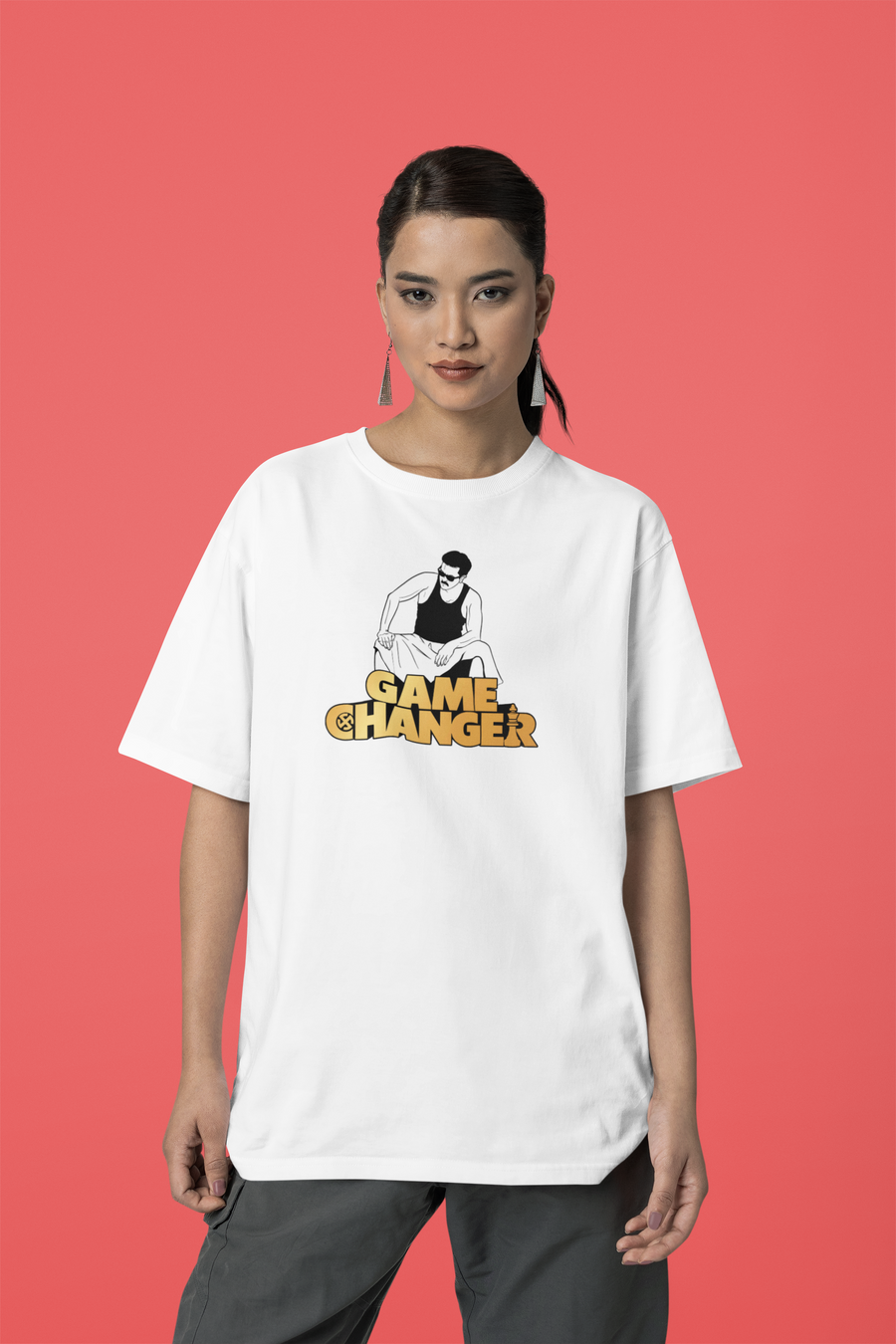 Officially Licensed Gamechanger Inspired Title Oversized T-Shirt