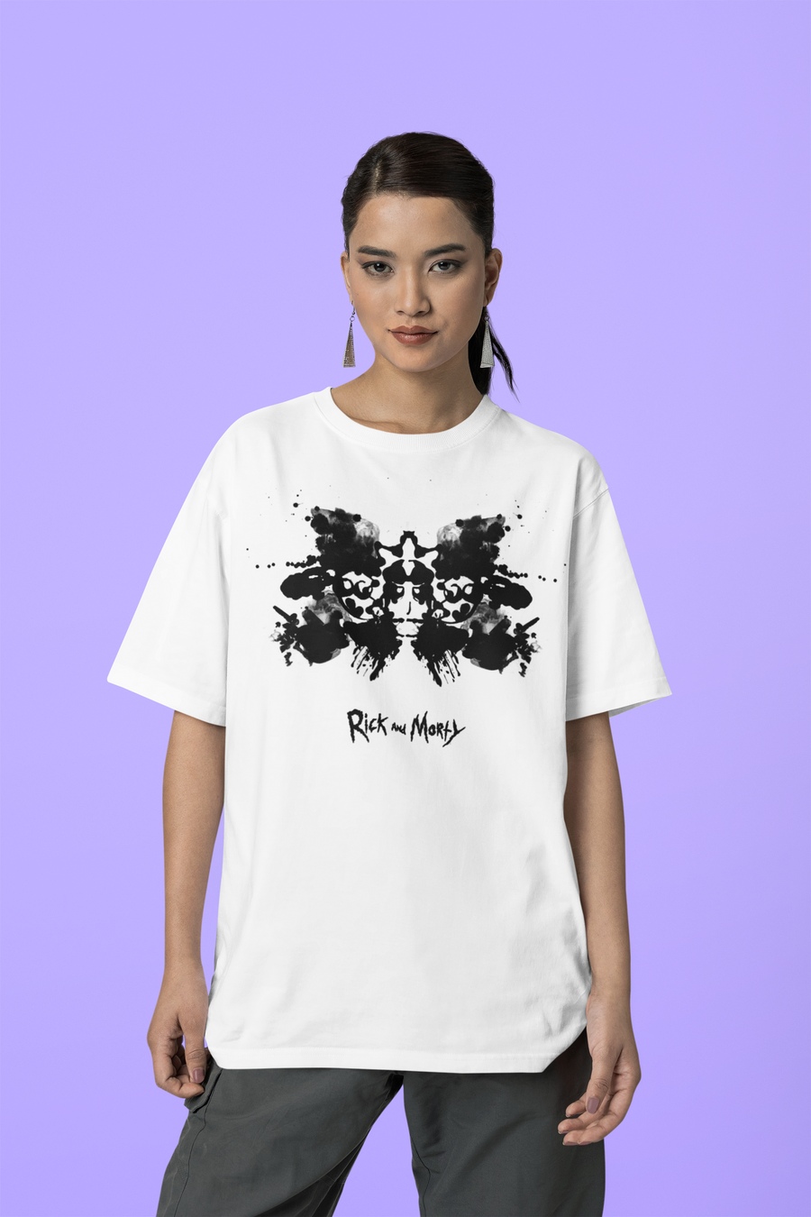 Official Rick & Morty -  Inkblot Oversize T-shirt