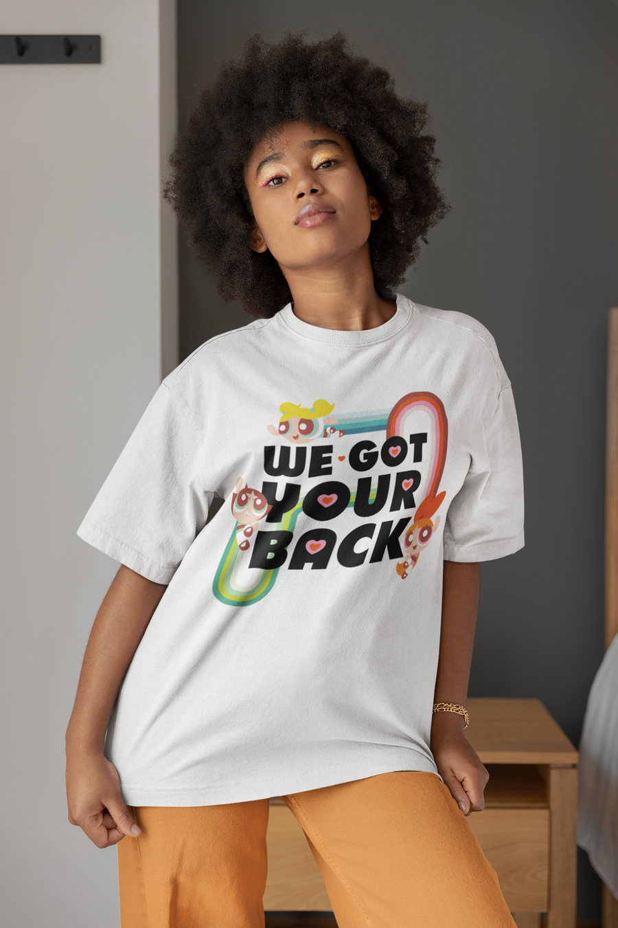 Official Powerpuff Girls We Got Your Back Oversized T Shirt