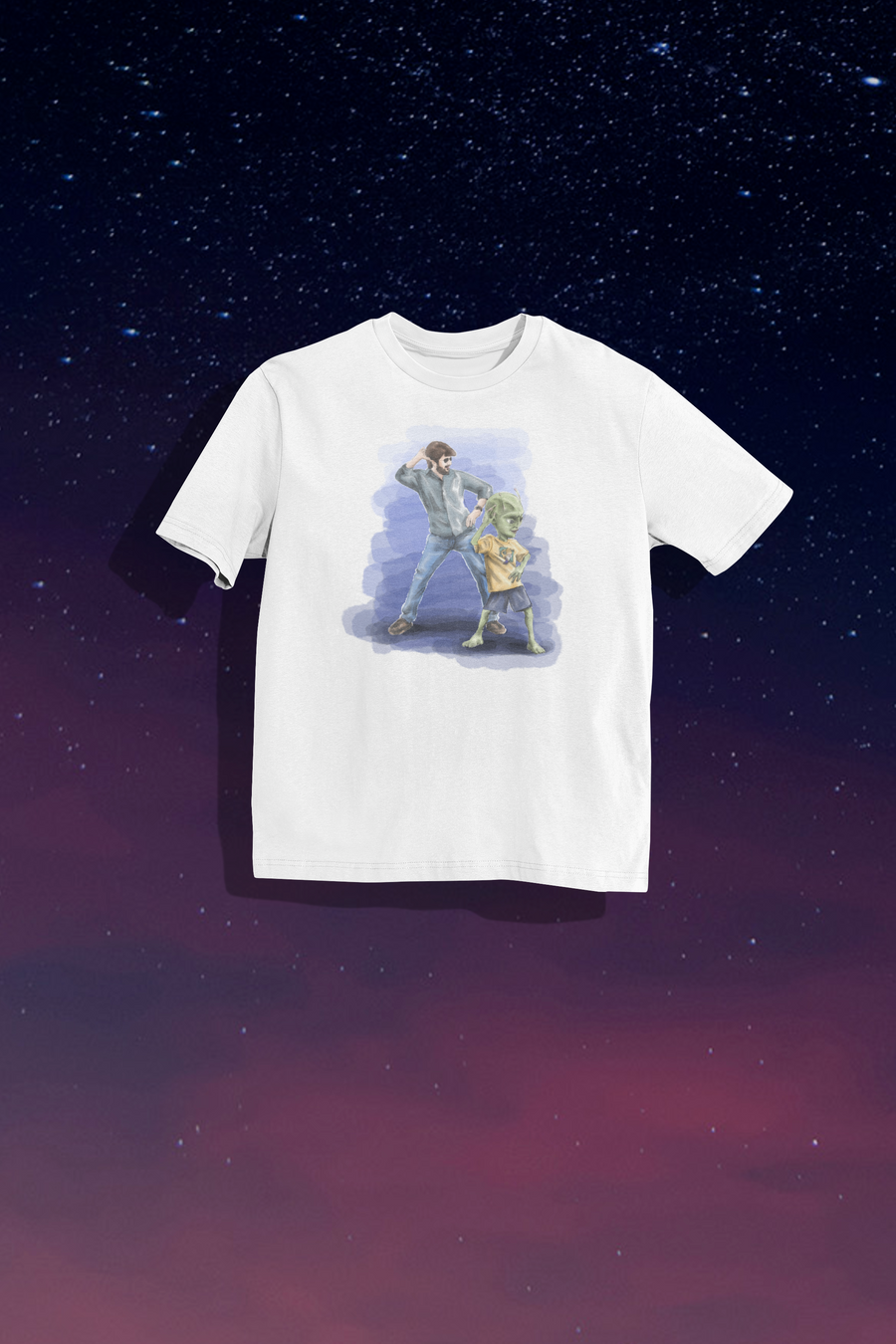 Official Ayalaan Alien Dancing Oversize T-Shirt