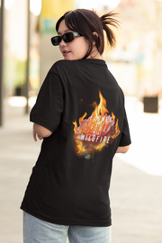 Official Pushpa 2 Inspired Fire Nahi Wildfire Oversized T-Shirt