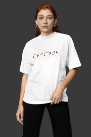 Official Srikanth Braille Graphic Oversized T-Shirt