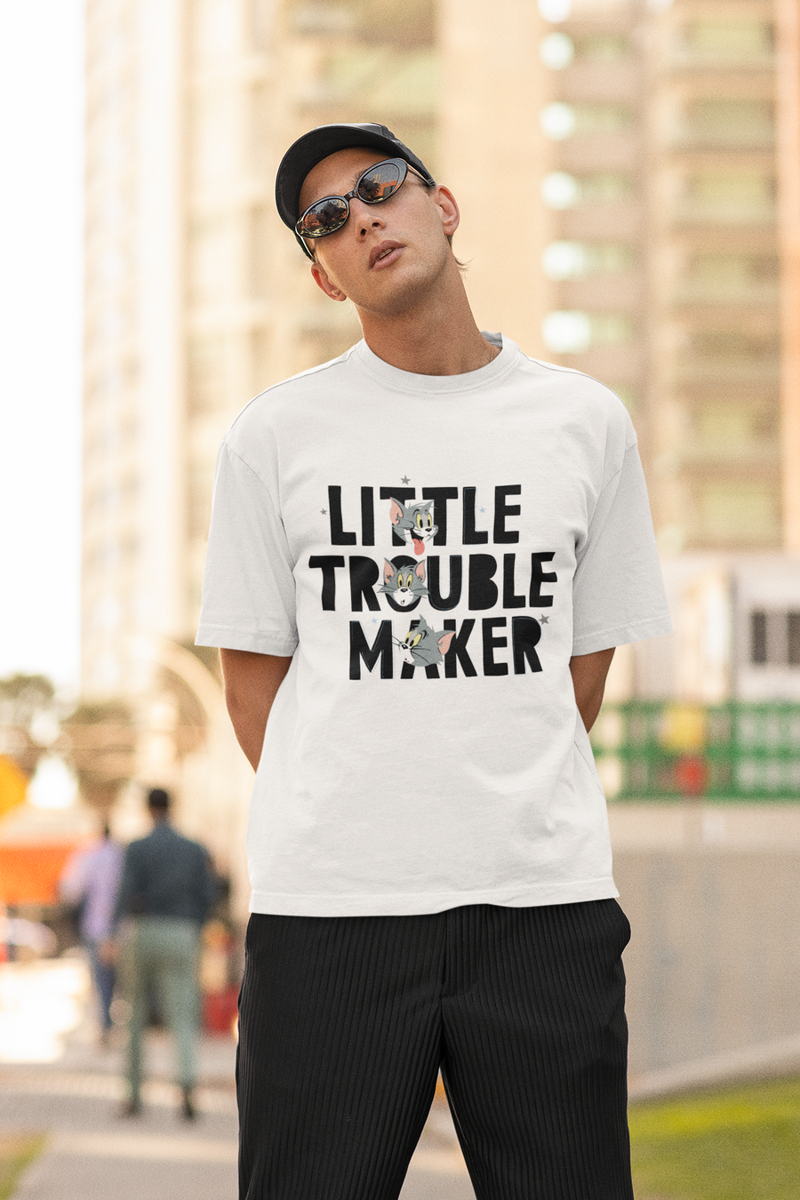 Official Tom & Jerry - Little Trouble Maker Oversized T-Shirt