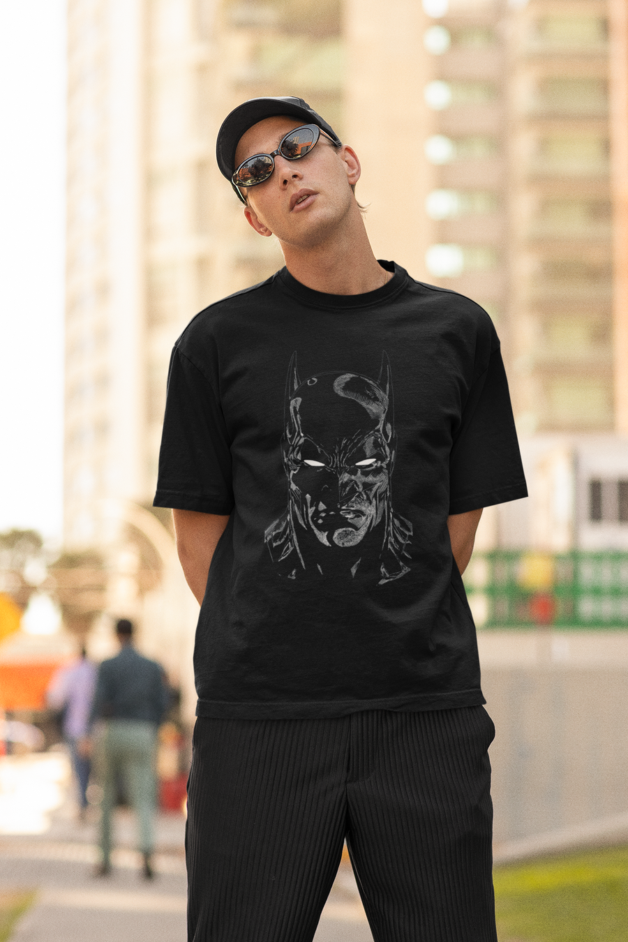 Official Batman Face Oversize T-shirt