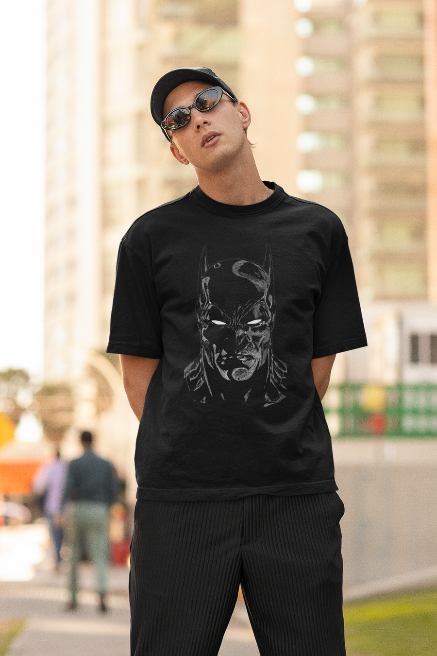Official Batman Face Oversize T-shirt – Bollywoo