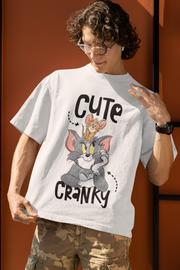 Official Tom & Jerry - Cute Cranky Oversized T-Shirt