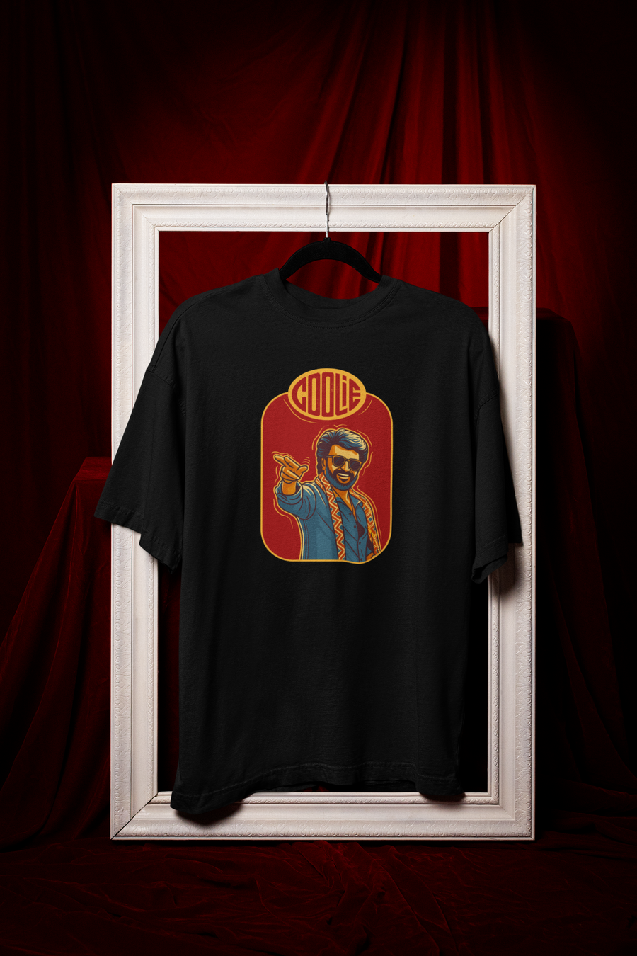 Officially Licensed The Blockbuster Movie "Coolie" Inspired SWAG ENTRY Oversized T-shirt