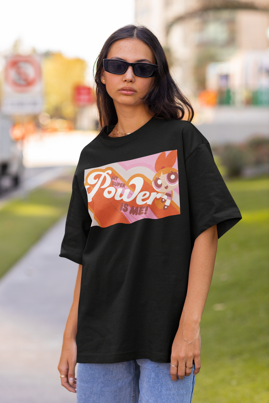 Official Powerpuff Girls Power Is Me  Oversized T-Shirt