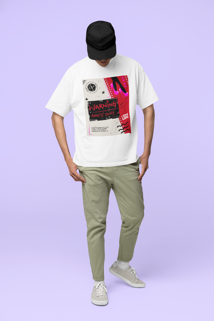 Official LSD2 Content Warning Oversized  T-shirt