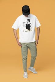 Officially Licensed The Blockbuster Movie "Coolie" Inspired Printed Iconic Code Oversized T-shirt