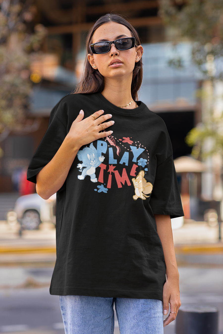 Official Tom & Jerry - Play Time Oversized T-Shirt