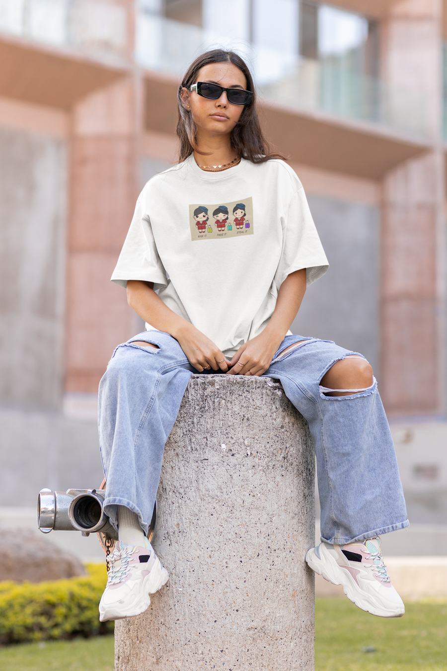 Official Crew Minime's Graphic Oversize T-shirt
