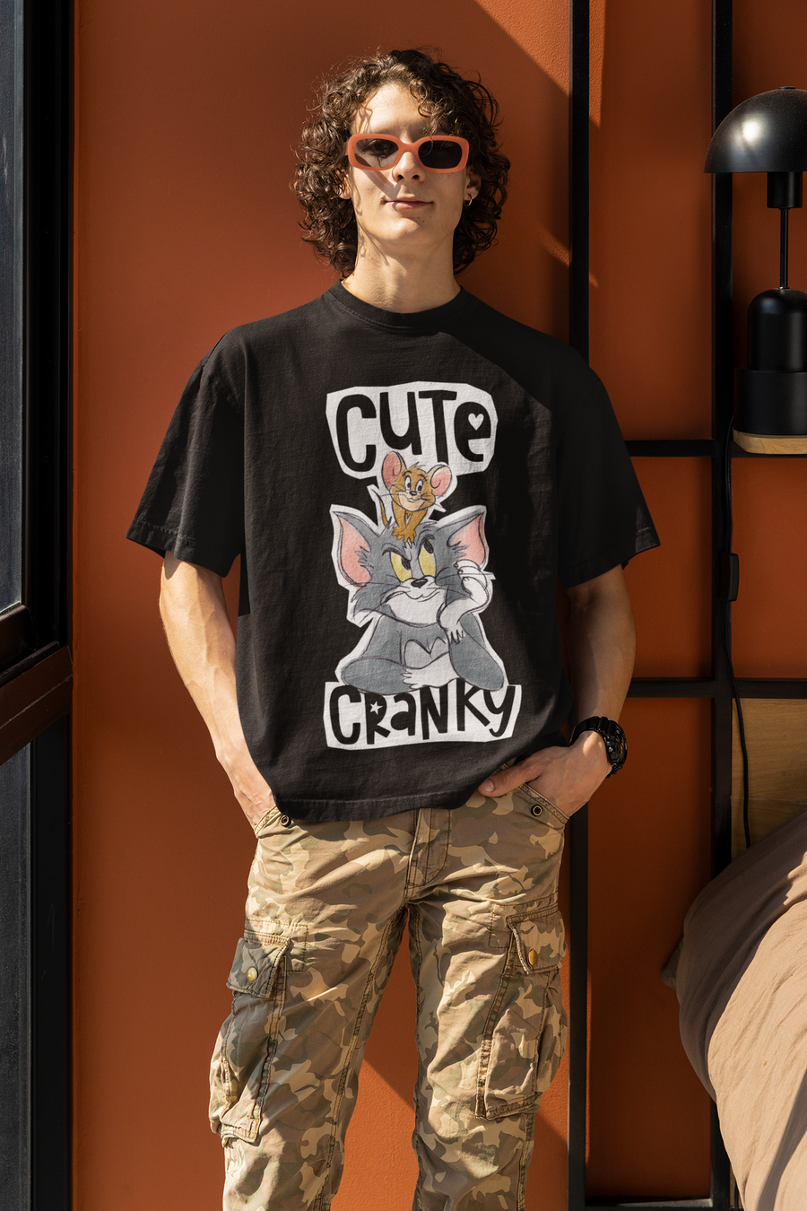 Official Tom & Jerry - Cute Cranky Oversized T-Shirt