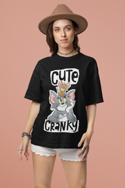 Official Tom & Jerry - Cute Cranky Oversized T-Shirt