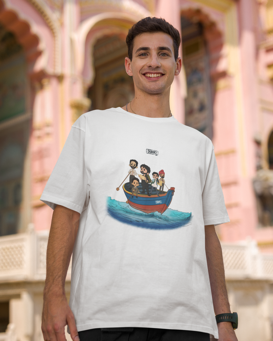 Official Dunki Boat Oversize T-shirt – Bollywoo