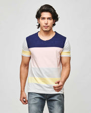 Multicolored Panelled T-Shirt