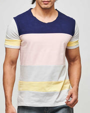 Multicolored Panelled T-Shirt