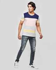 Multicolored Panelled T-Shirt