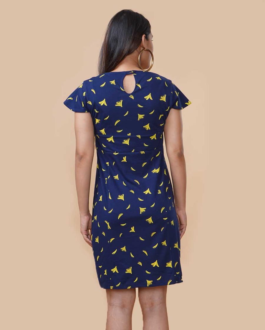 Banana Print Dress