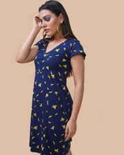 Banana Print Dress