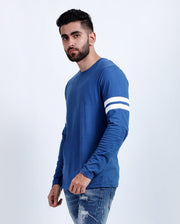Turquoise Blue Full  Sleeve T-Shirt