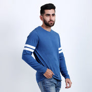 Turquoise Blue Full  Sleeve T-Shirt