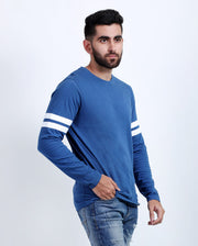 Turquoise Blue Full  Sleeve T-Shirt