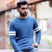 Turquoise Blue Full  Sleeve T-Shirt