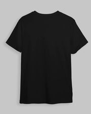 Dhokha Solid Round Neck Black  T-Shirt