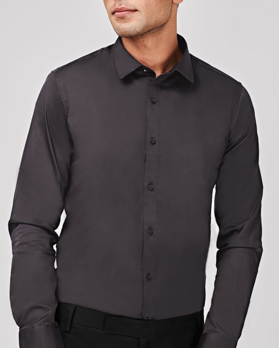 Charcoal Grey Formal Shirt – Bollywoo