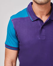 Purple Casual Polo T-Shirt