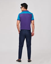 Purple Casual Polo T-Shirt