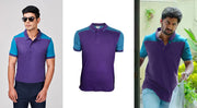 Purple Casual Polo T-Shirt