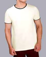 Off White Half Sleeve T-Shirt
