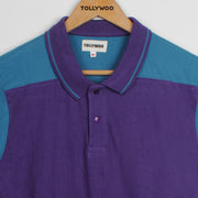 Purple Casual Polo T-Shirt